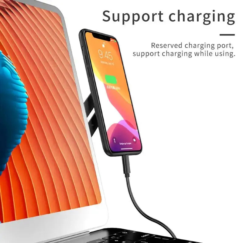 Magnetic Ultrathin Phone and Laptop Stand with Foldable Design and Aluminum Alloy Back Mount