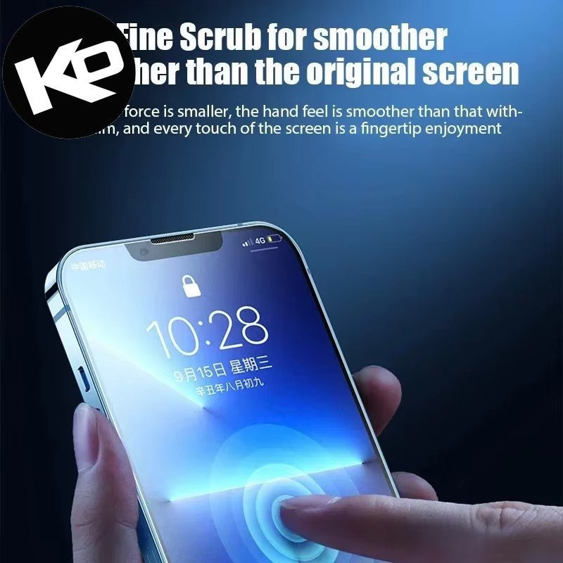 Matte Tempered Glass Screen Protectors for iPhone Models 11 to 15 Pro Max - 4-Pack Frosted Protection for iPhone 13 Mini, X, XR, XS Max