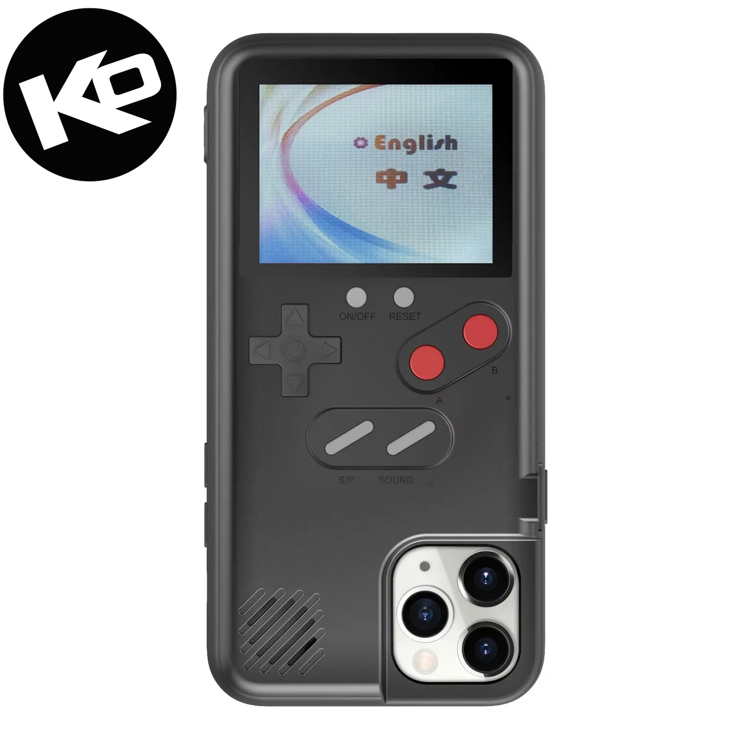 Classic Retro Gameboy Phone Case for iPhone 12, 13, 14, 15, 16 Pro Max - 36 Classic Game Full Colour Display