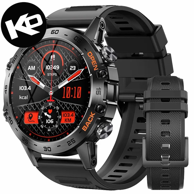 1.39" Bluetooth Smart Watch for Men - Outdoor Sports and Fitness Heart Rate Monitoring for Android and iOS Devices