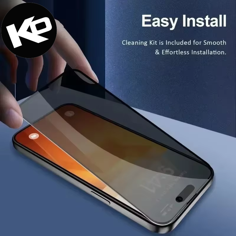 5-Pack Full Coverage Privacy Screen Protector for iPhone 15 Pro, 14, 13, 12, 11, 10, XR, XS Max - 8K Anti-Spy Glass