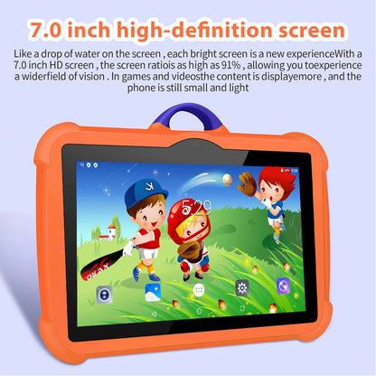 7-Inch 5G WiFi Kids Tablet - Perfect Educational & Gaming Gift for Children, Quad Core, 4GB RAM, 64GB Storage