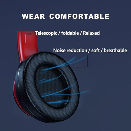 Lenovo HD200 Wireless Bluetooth Over-Ear Headphones with Noise Cancellation - HIFI Stereo Gaming Headset, Foldable Design