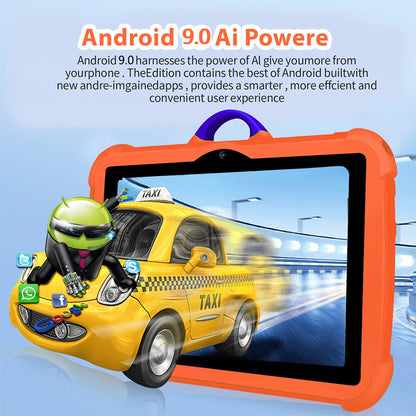 7-Inch 5G WiFi Kids Tablet - Perfect Educational & Gaming Gift for Children, Quad Core, 4GB RAM, 64GB Storage