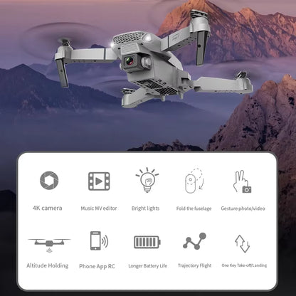 2023 New E88 Pro WIFI FPV Drone Wide Angle HD 4K 1080P Camera Height Hold RC Foldable Quadcopter Dron Helicopter Toys Gift