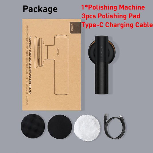Wireless Electric Car Polisher - Adjustable Speed Cordless Waxing Tool for a Flawless Finish