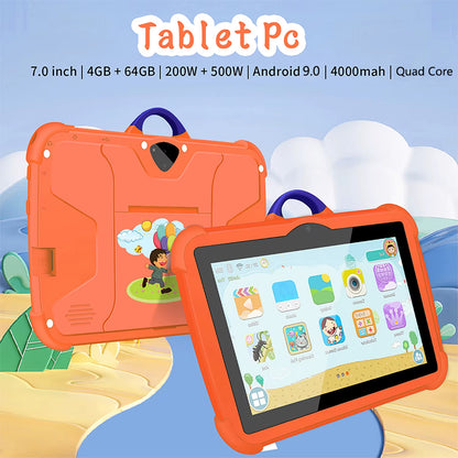 7-Inch 5G WiFi Kids Tablet - Perfect Educational & Gaming Gift for Children, Quad Core, 4GB RAM, 64GB Storage
